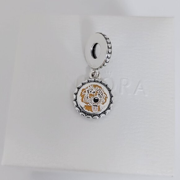 Pandora Doodle Love Dangle Charm Goldendoodle Pet Charm Doggy Pendant S925 ALE - Picture 6 of 7